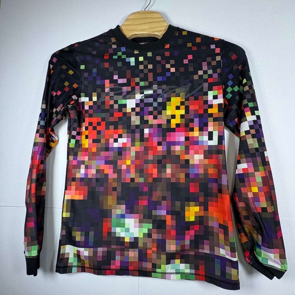 Burton Dryride Snowboarding Thermal Base Layer Set Pixel Sz Med Multi Color‎